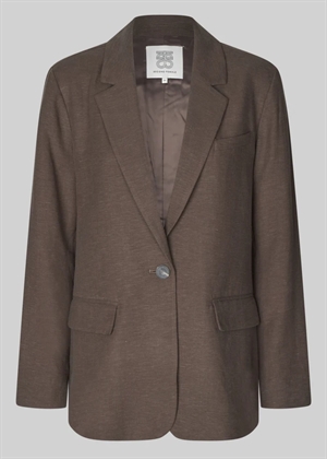 Lino new fit blazer Chocolate Brown Second Female 